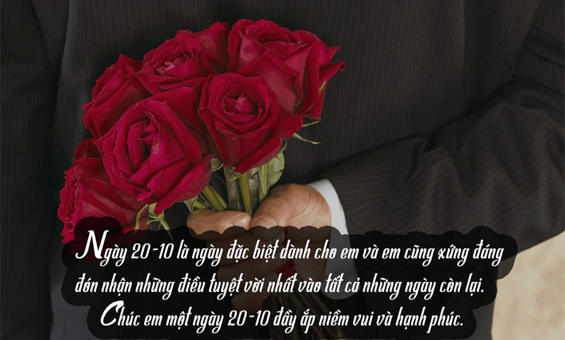 Gửi lời chúc đầy yêu thương tới vợ nhân ngày 20/10